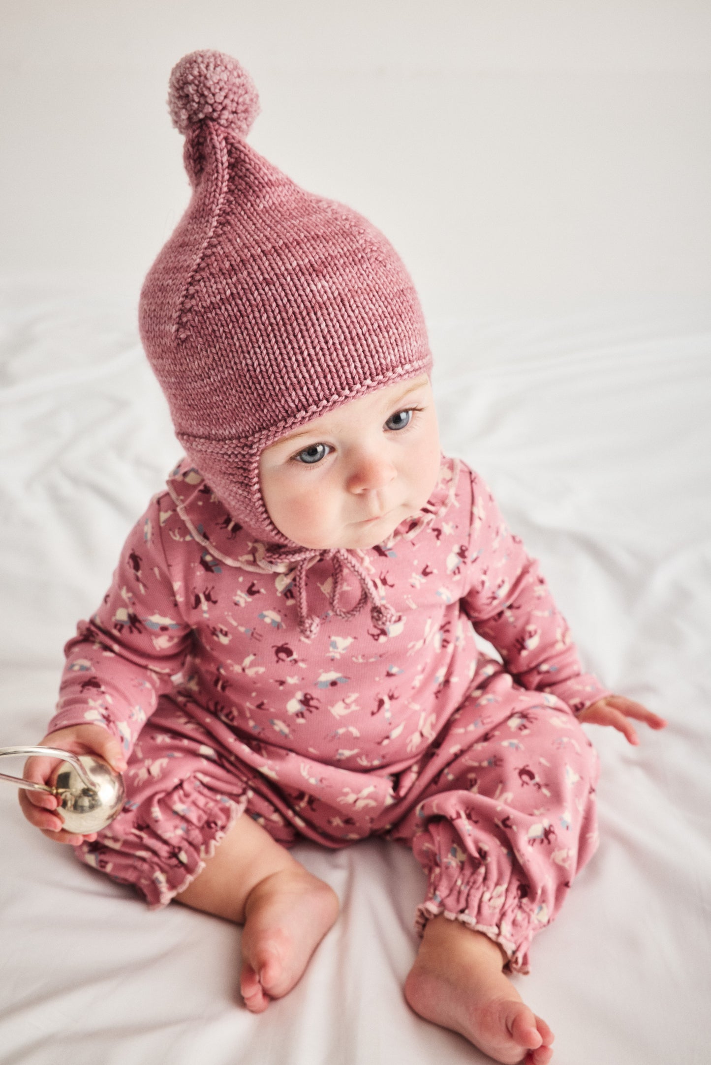 Baby Balloon Pant - Antique Rose Circus