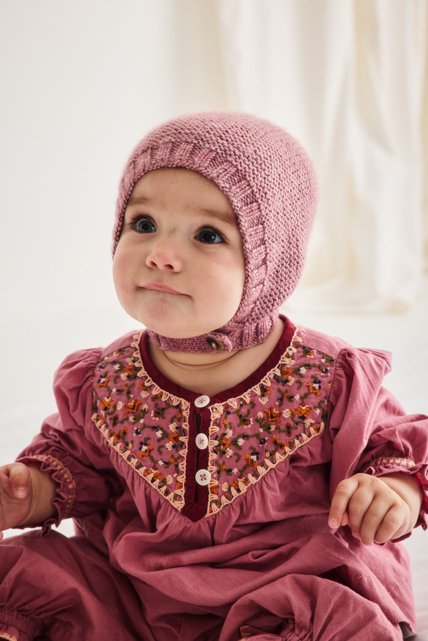 Baby Beachwalk Bonnet - Antique Rose