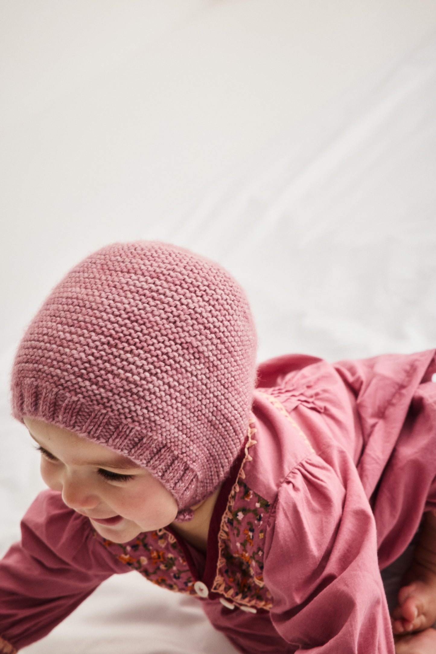 Baby Beachwalk Bonnet - Antique Rose