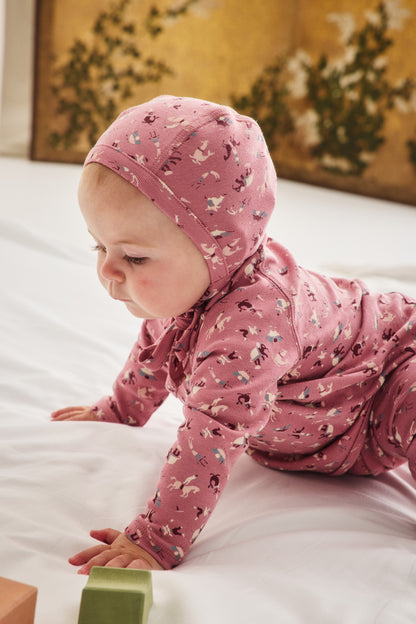 Baby Bonnet - Antique Rose Circus