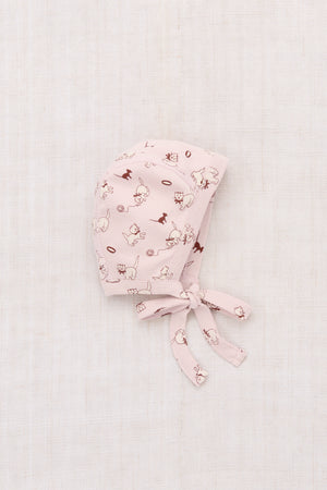 Baby Bonnet - Candyfloss Cat & Mouse