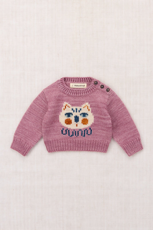 Baby Chouette Sweater - Antique Rose