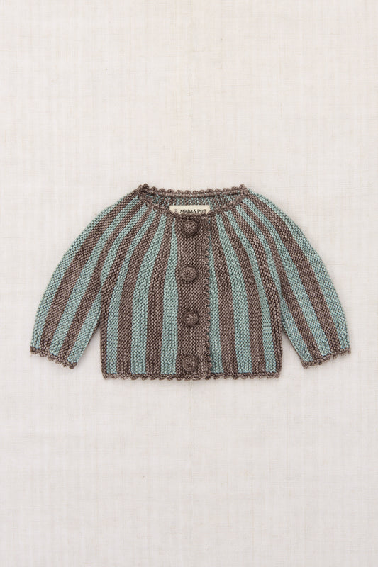 Baby Circus Stripe Cardigan - Mink