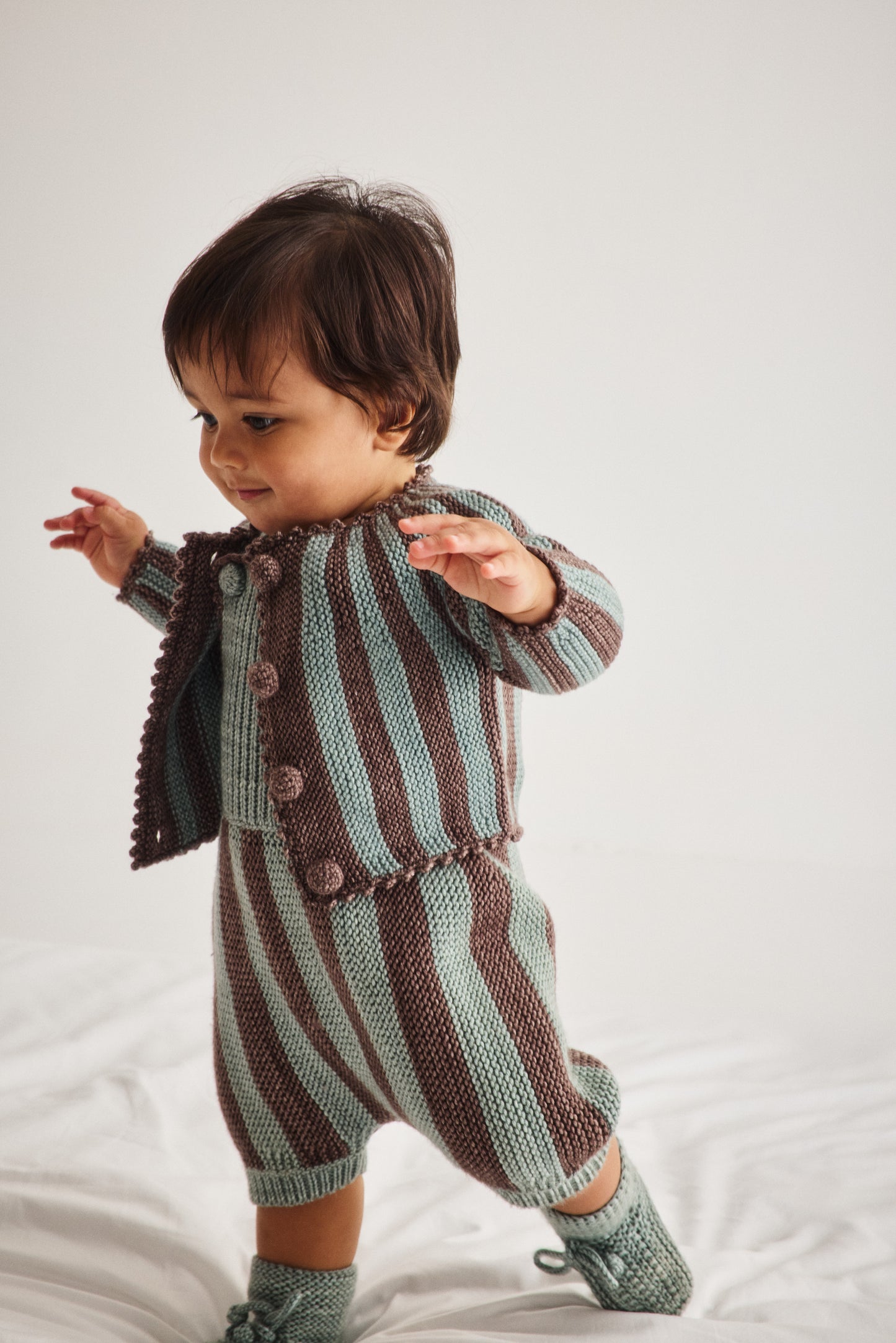 Baby Circus Stripe Romper - Onsen