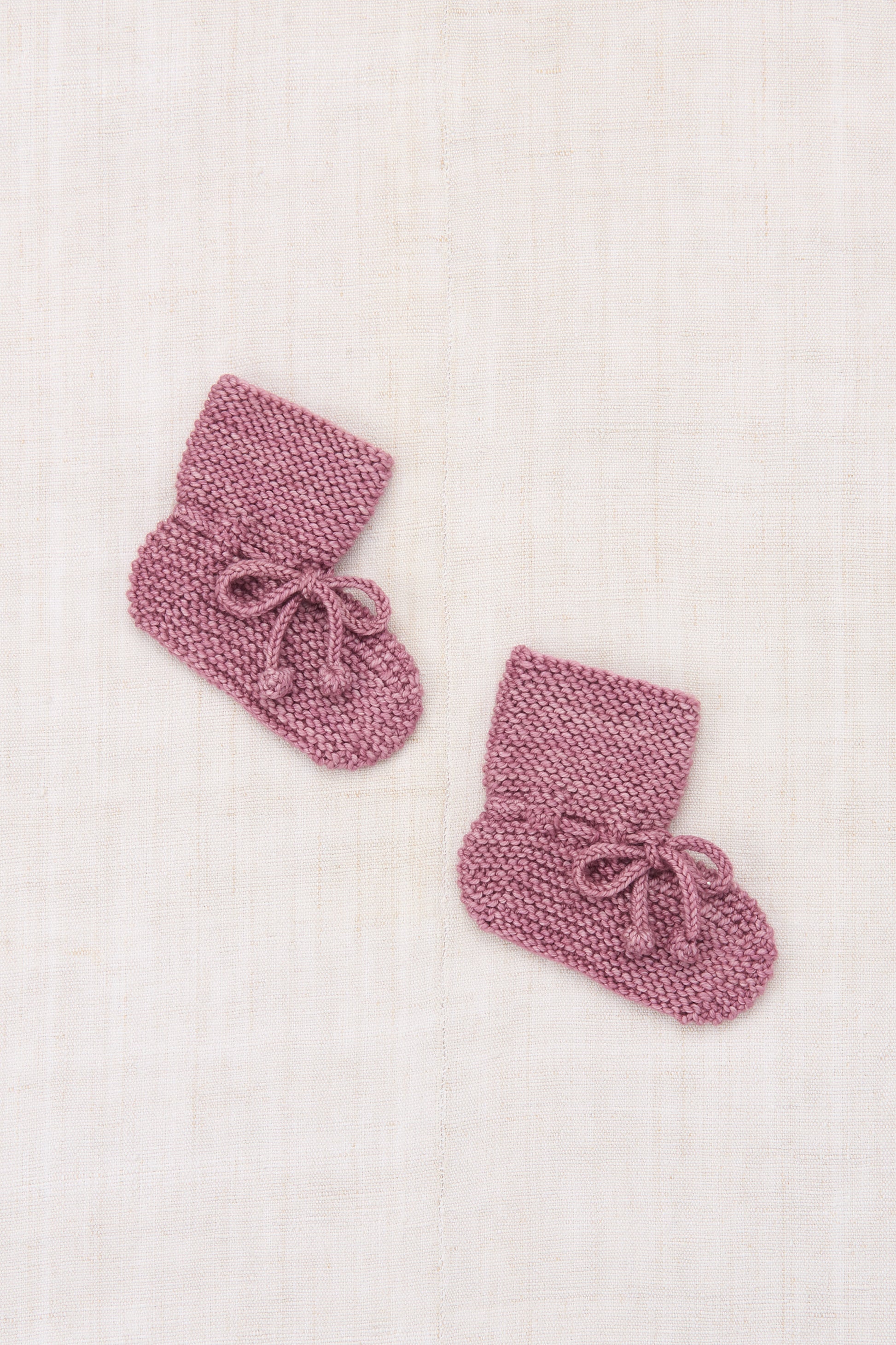 Baby Classic Booties - Antique Rose