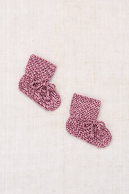 Baby Classic Booties - Antique Rose
