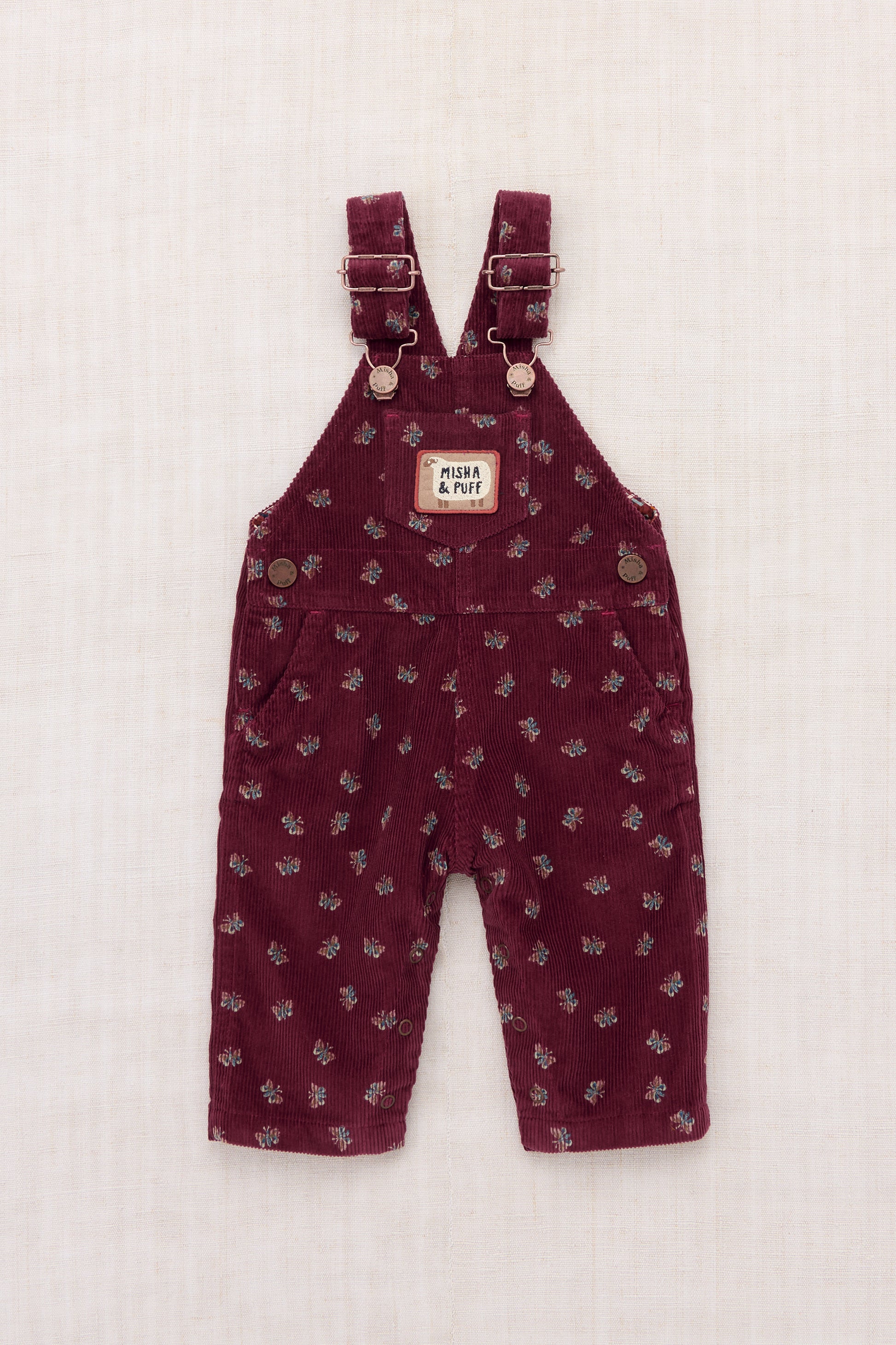 Baby Corduroy Carpenter Overall - Cambridge Mariposa
