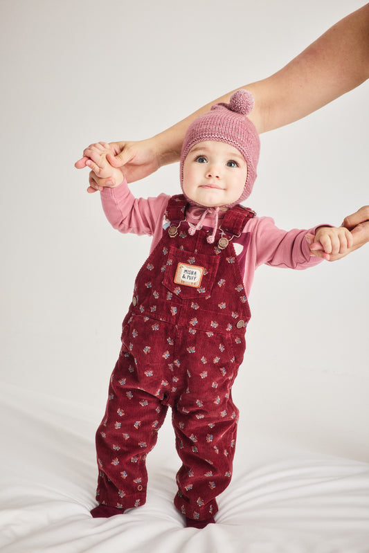 Baby Corduroy Carpenter Overall - Cambridge Mariposa
