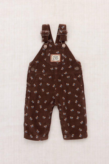 Baby Corduroy Carpenter Overall - Dark Roast Mariposa