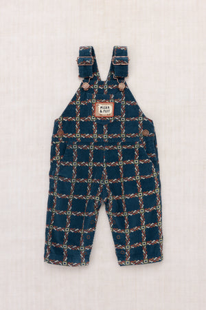 Baby Corduroy Carpenter Overall - Marine Blue Portico