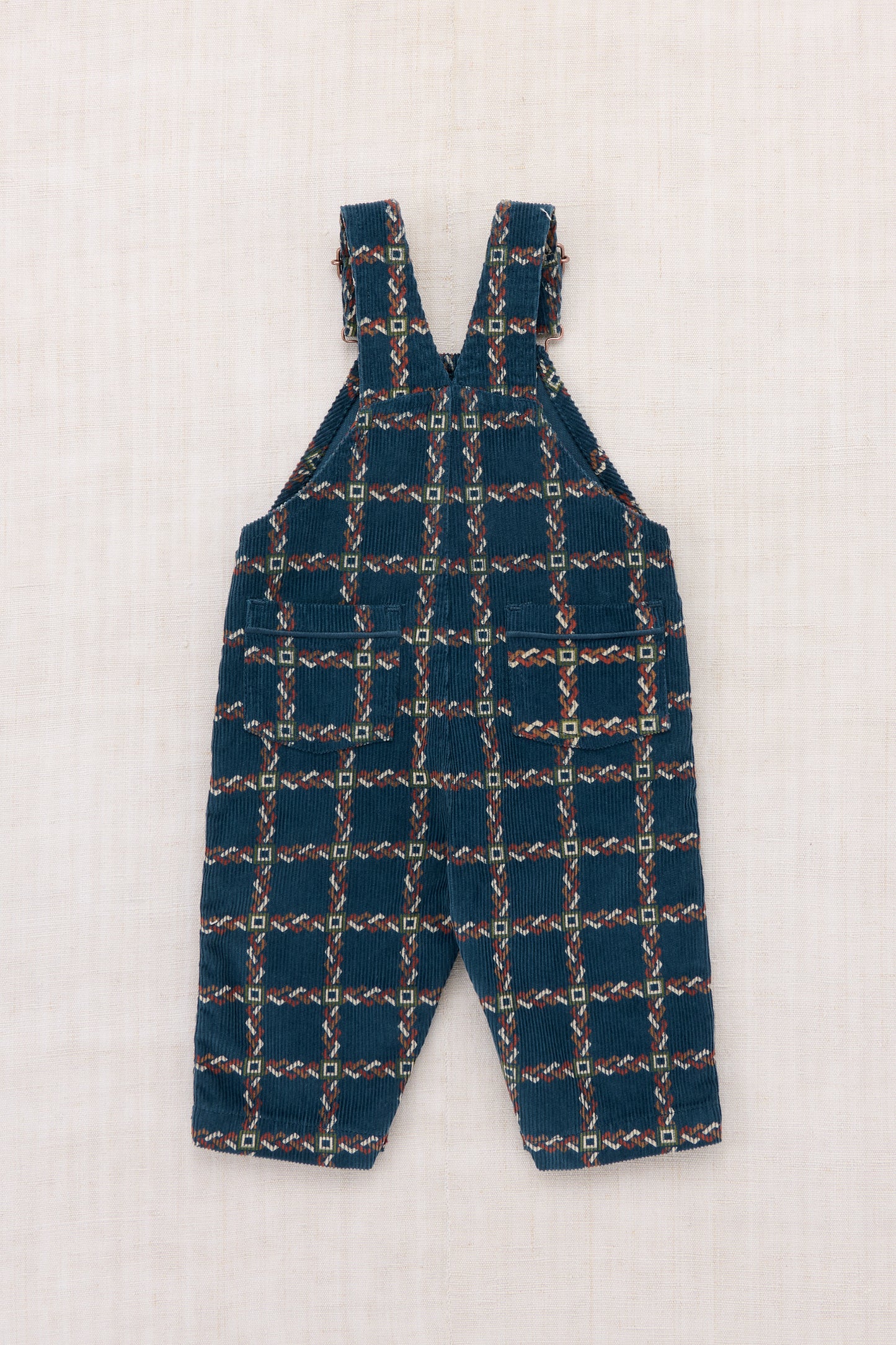 Baby Corduroy Carpenter Overall - Marine Blue Portico