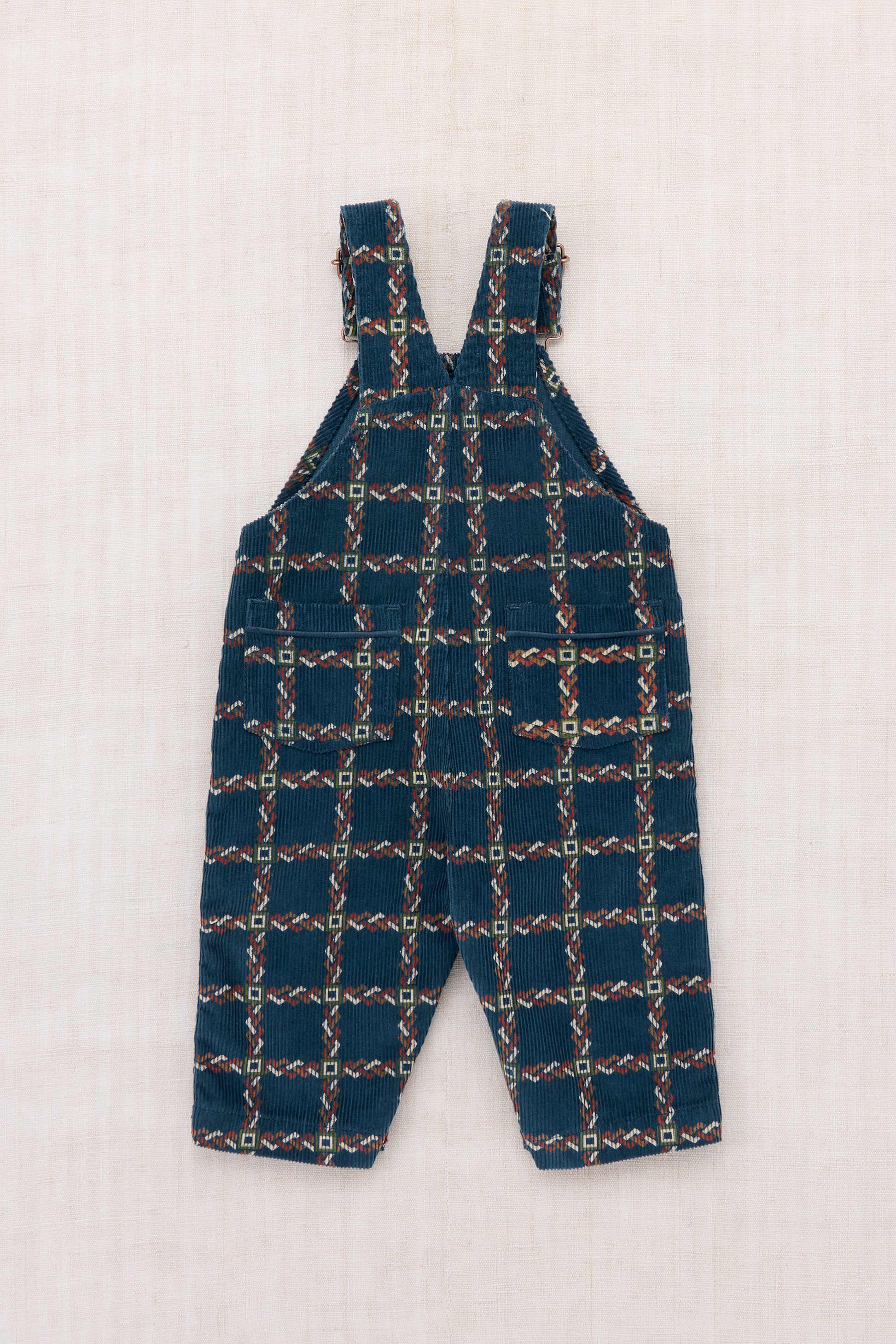 Baby Corduroy Carpenter Overall - Marine Blue Portico