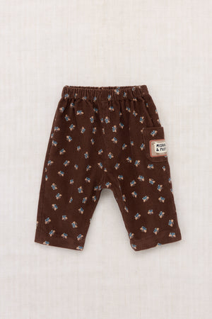 Baby Corduroy Yume Pant - Dark Roast Mariposa