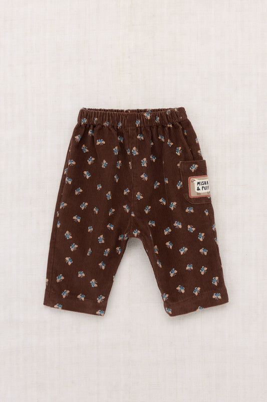 Baby Corduroy Yume Pant - Dark Roast Mariposa
