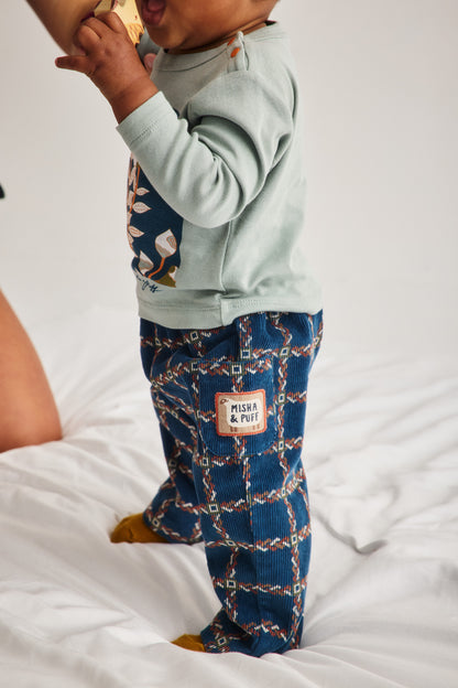 Baby Corduroy Yume Pant - Marine Blue Portico