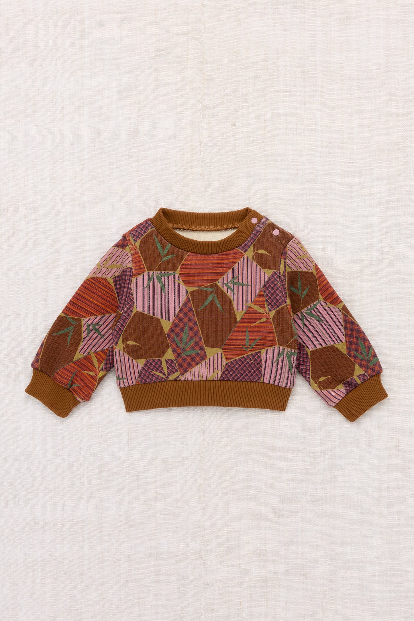 Baby Crewneck Sweatshirt - Antique Rose Kyoto