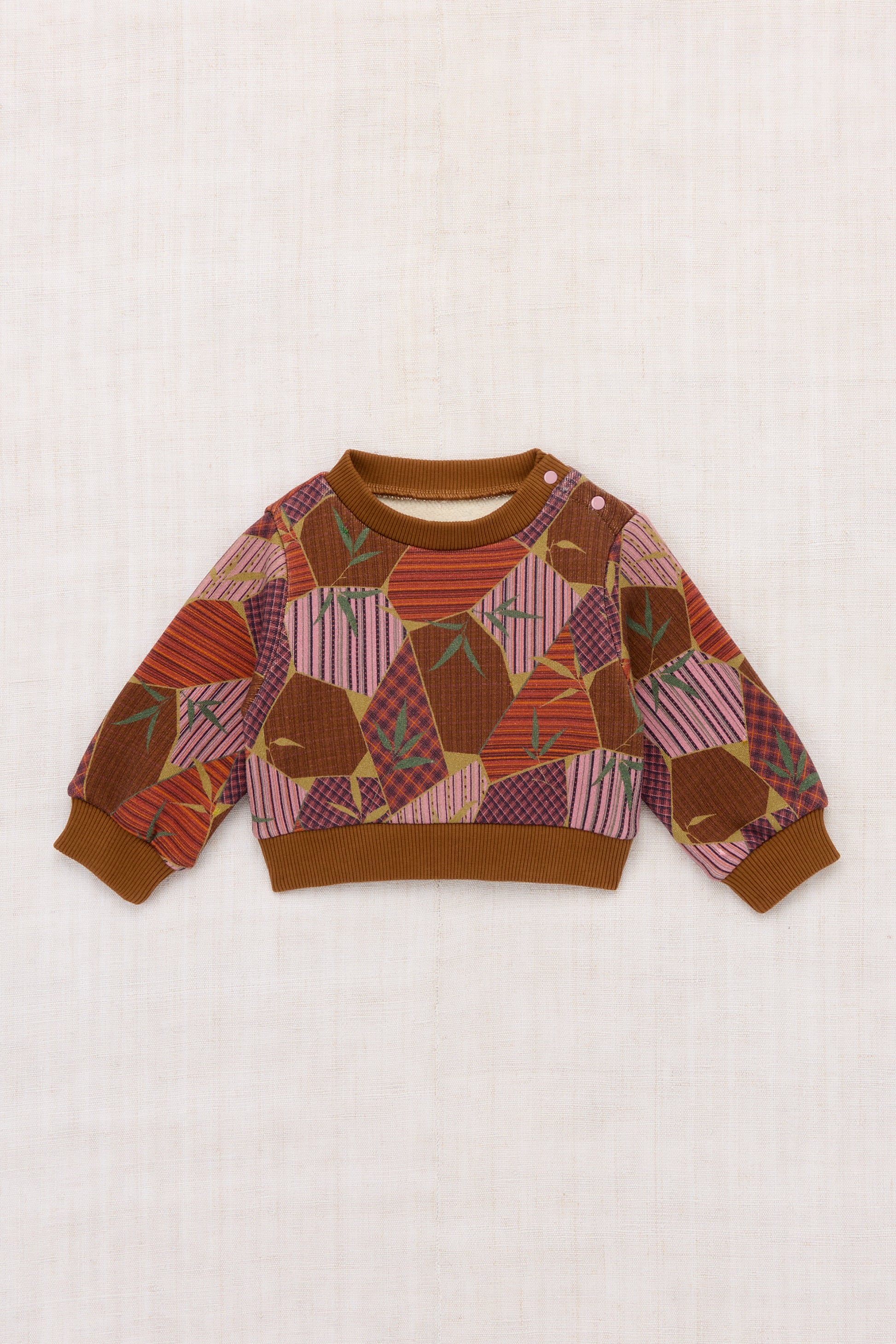 Baby Crewneck Sweatshirt - Antique Rose Kyoto