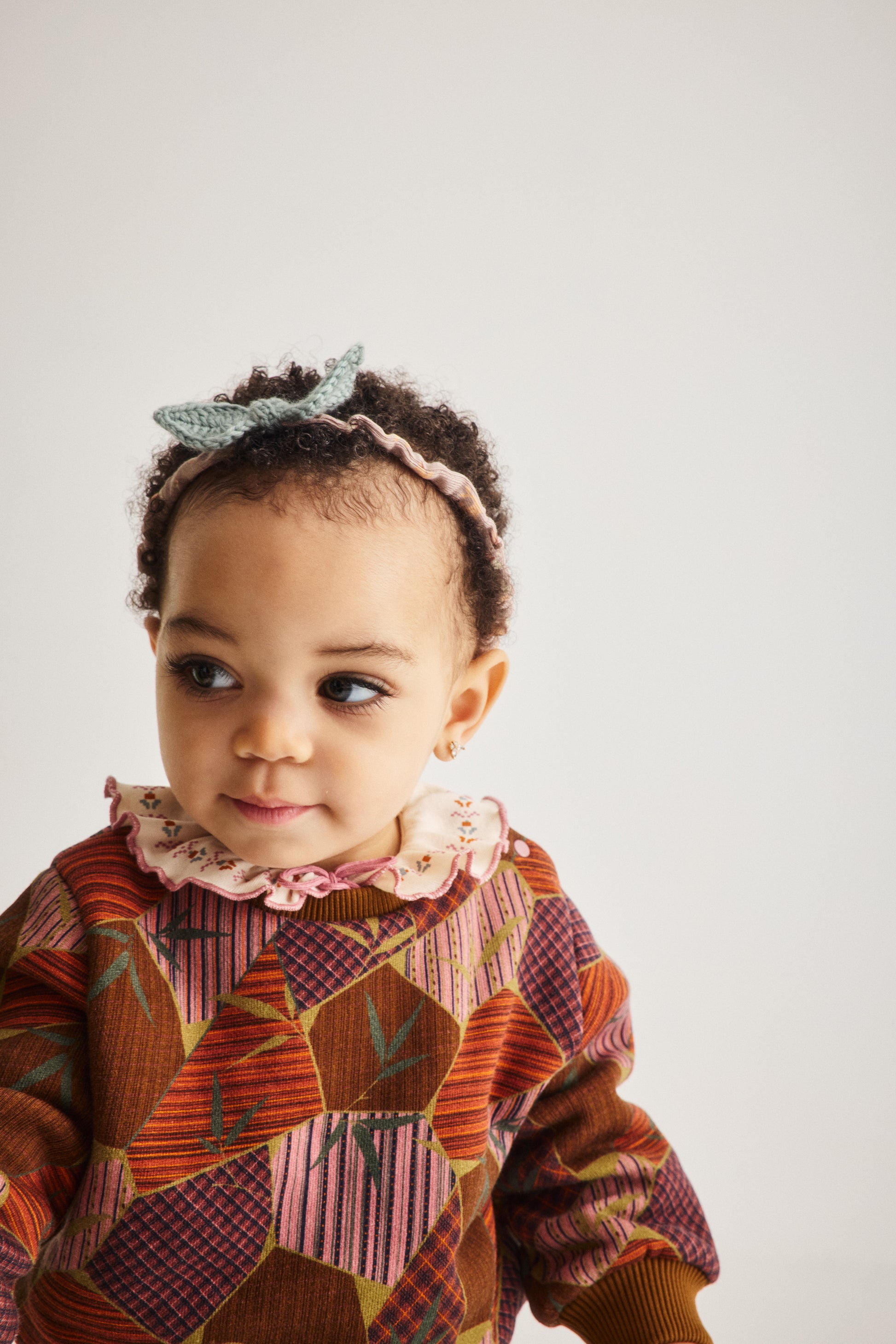 Baby Crewneck Sweatshirt - Antique Rose Kyoto