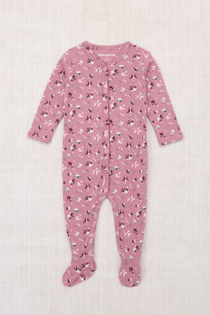 Baby Footed One-Piece - Antique Rose Circus