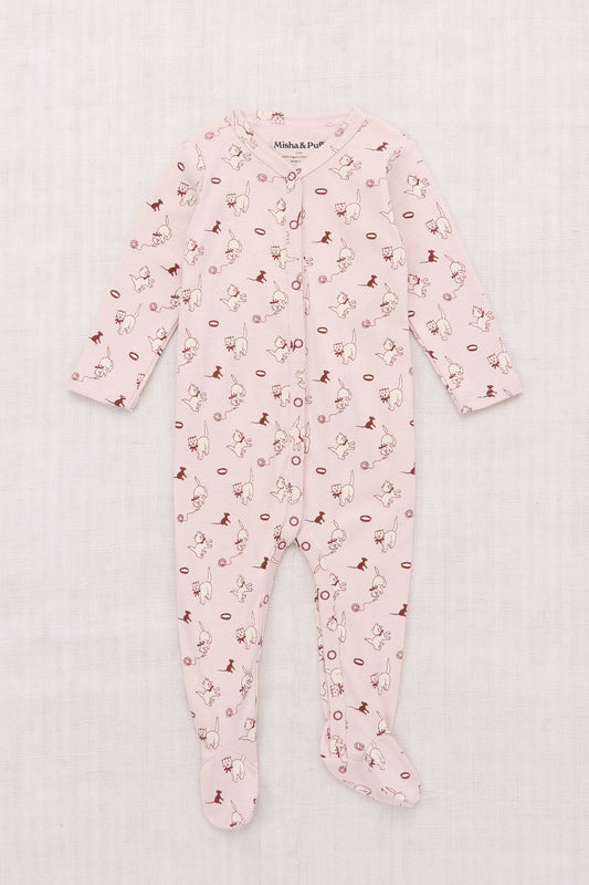 Baby Footed One-Piece - Candyfloss Cat & Mouse