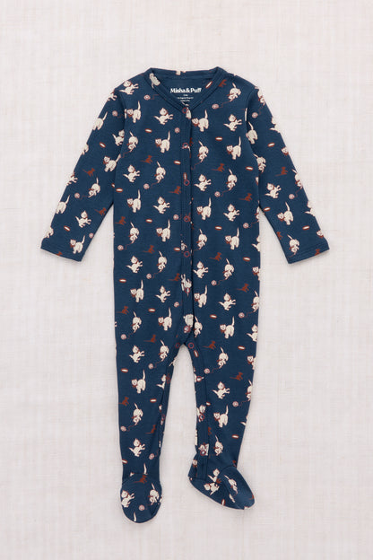 Baby Footed One-Piece - Moonlight Cat & Mouse