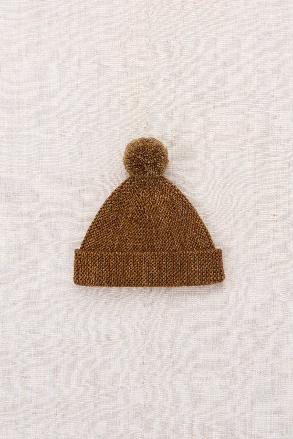 Baby Garter Hat - Acorn