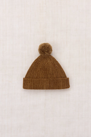 Baby Garter Hat - Acorn