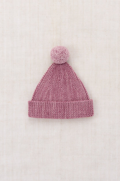Baby Garter Hat - Antique Rose