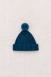 Baby Garter Hat - Moonlight