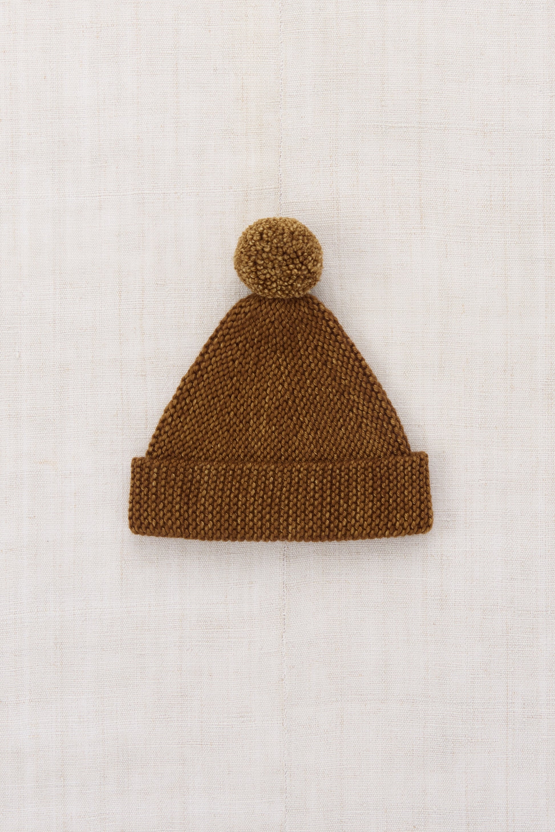 Baby Garter Hat - Nutmeg