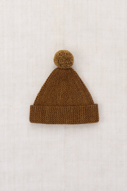 Baby Garter Hat - Nutmeg
