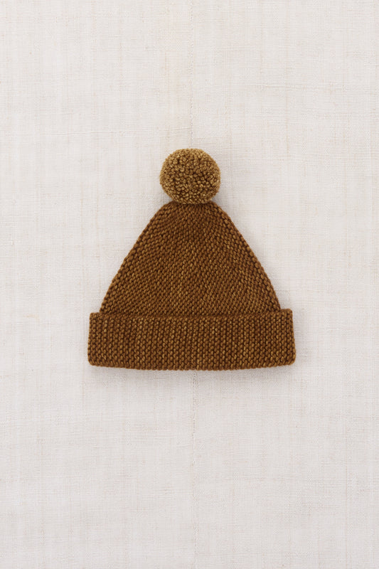 Baby Garter Hat - Nutmeg