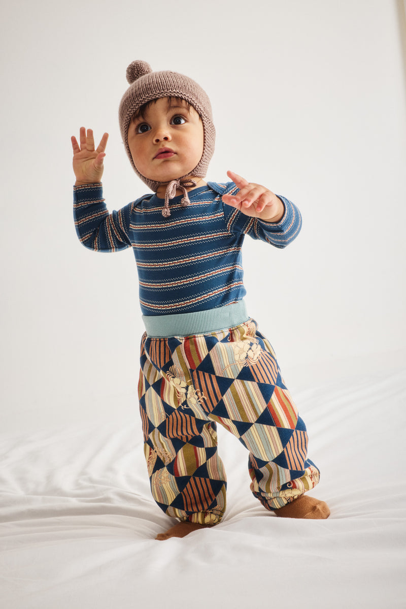 Baby Gymclass Jogger - Marine Blue Tessellation
