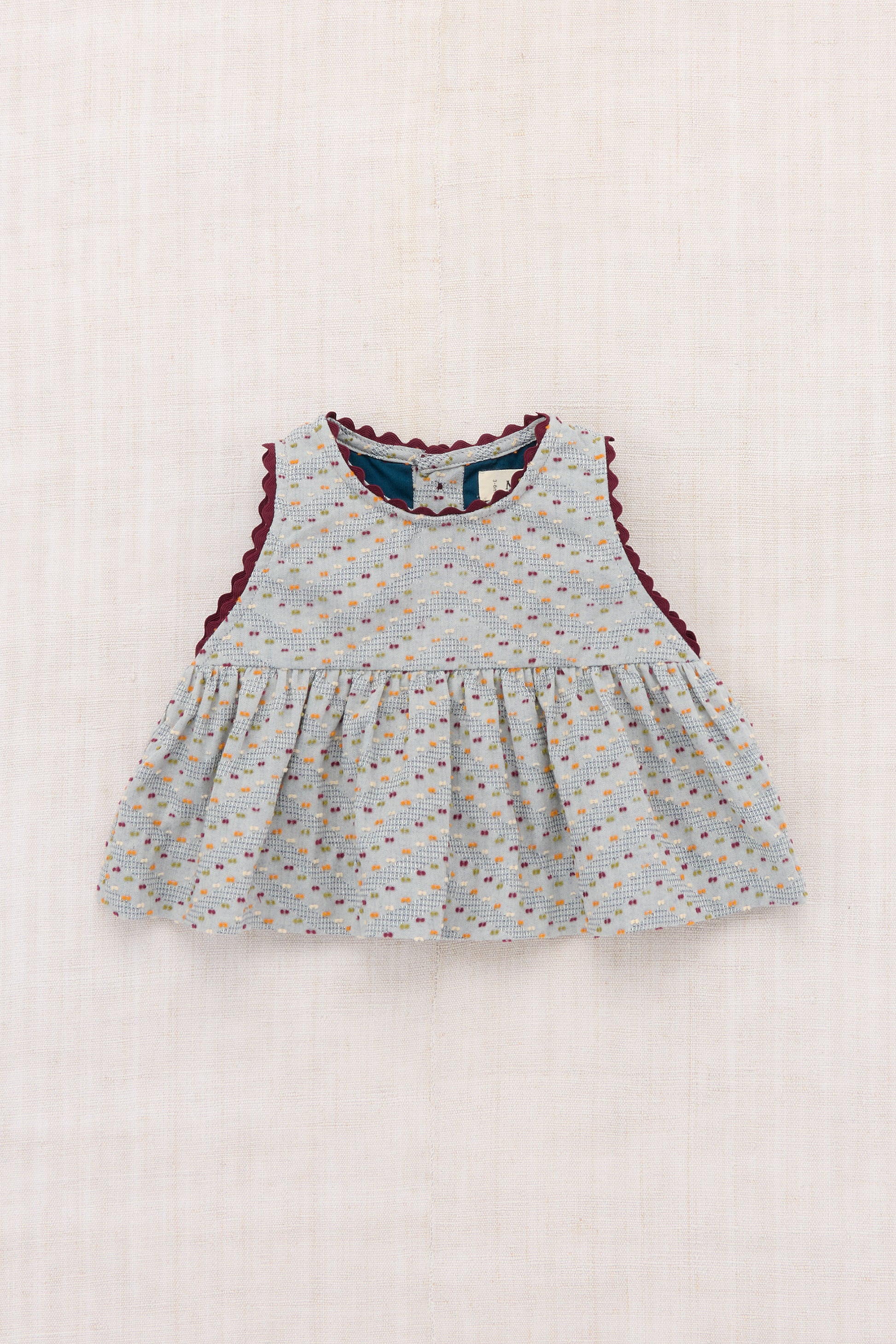 Baby Hana Top - Marine Blue Celebration