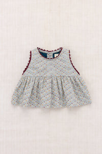Baby Hana Top - Marine Blue Celebration