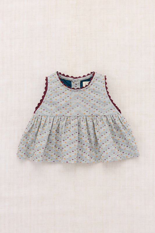 Baby Hana Top - Marine Blue Celebration