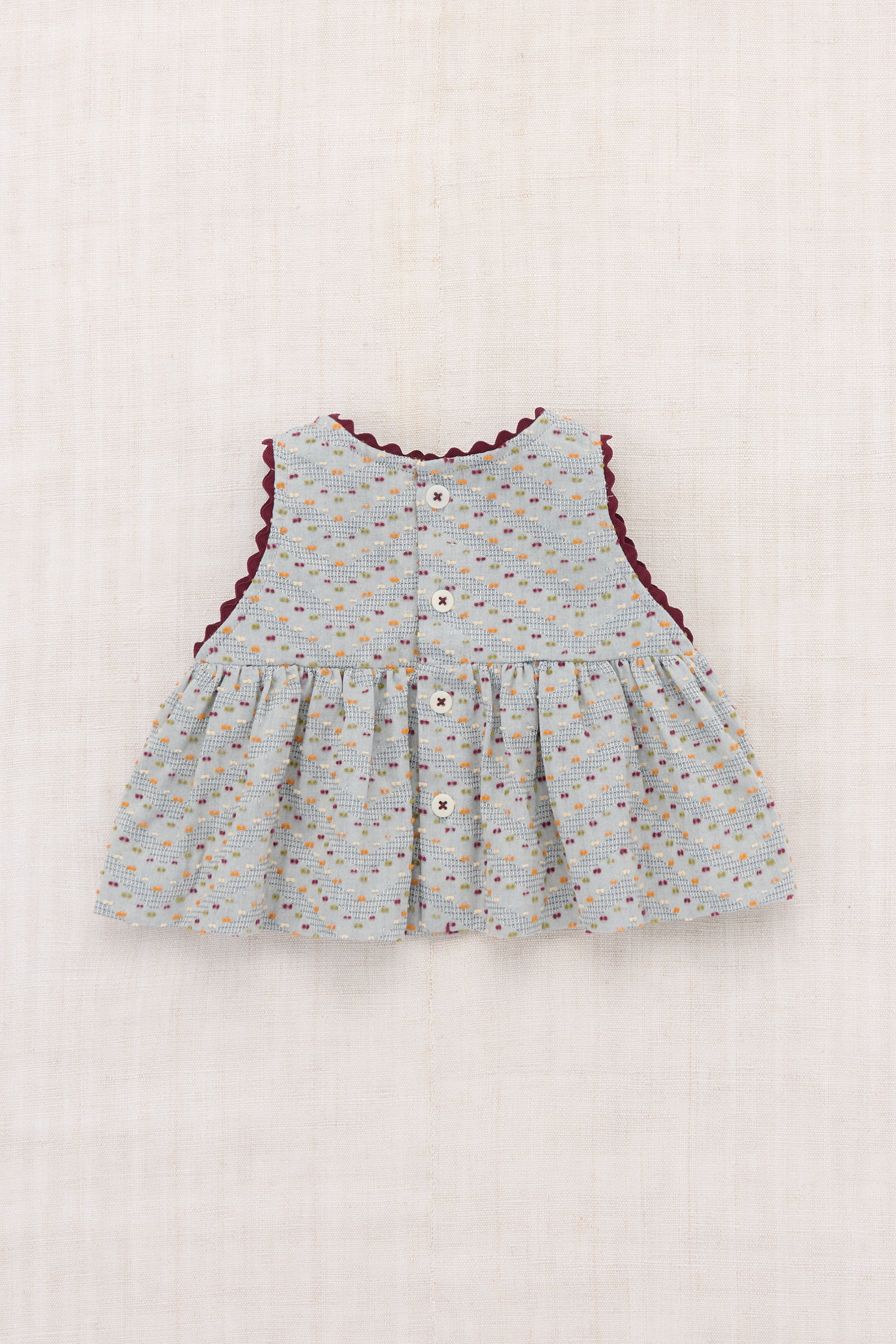 Baby Hana Top - Marine Blue Celebration