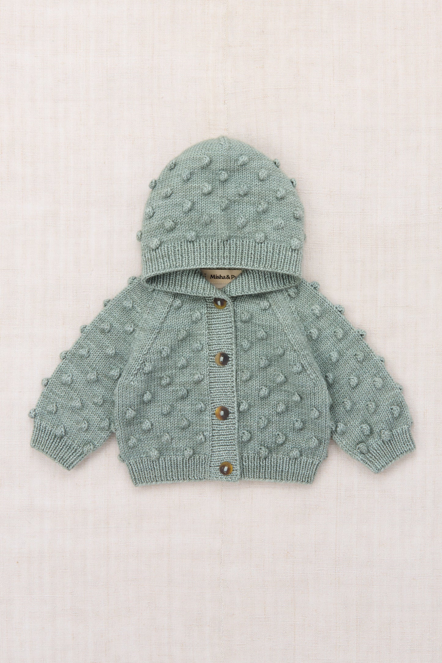 Baby Hooded Popcorn Cardigan - Onsen