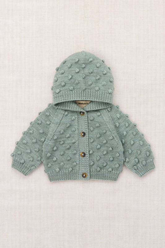 Baby Hooded Popcorn Cardigan - Onsen