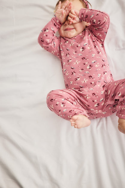 Baby Jumpsuit - Antique Rose Circus