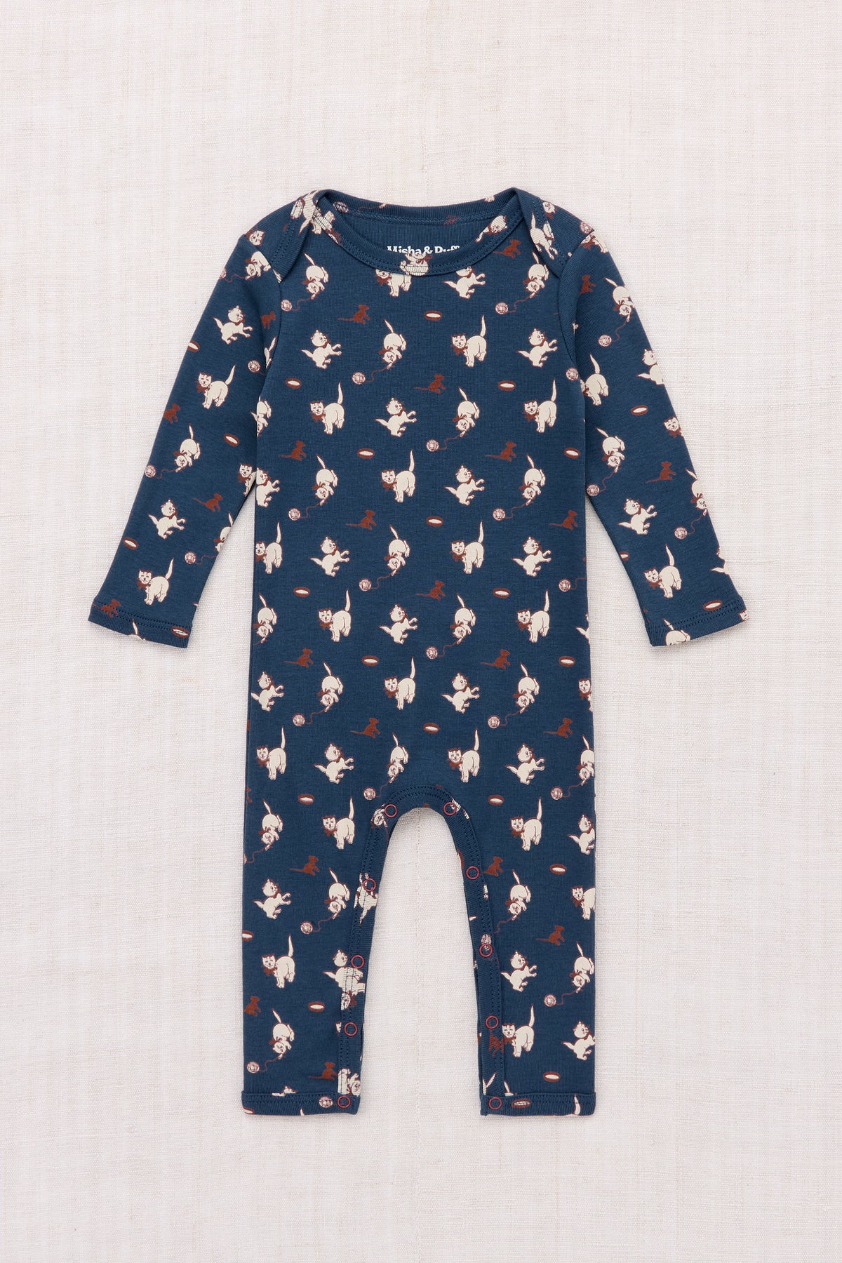 Baby Jumpsuit - Moonlight Cat & Mouse