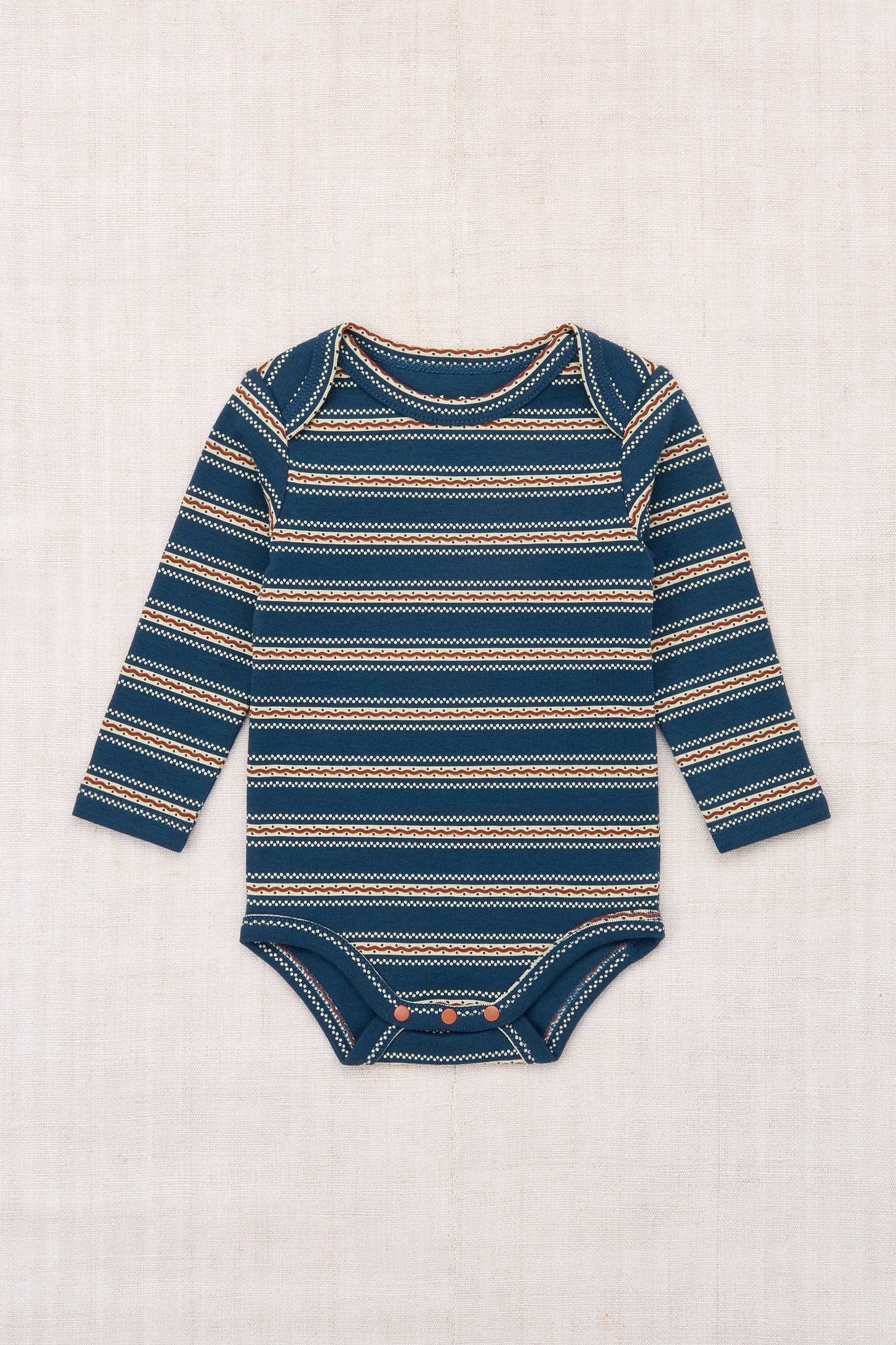 Baby Lap Onesie - Marine Blue Sgraffito