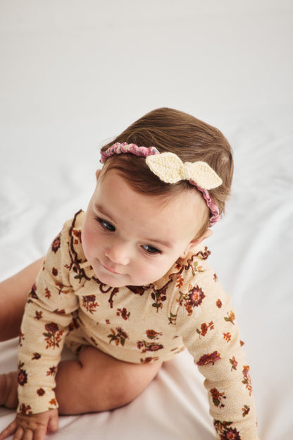 Baby Leaf Headband - Shortbread