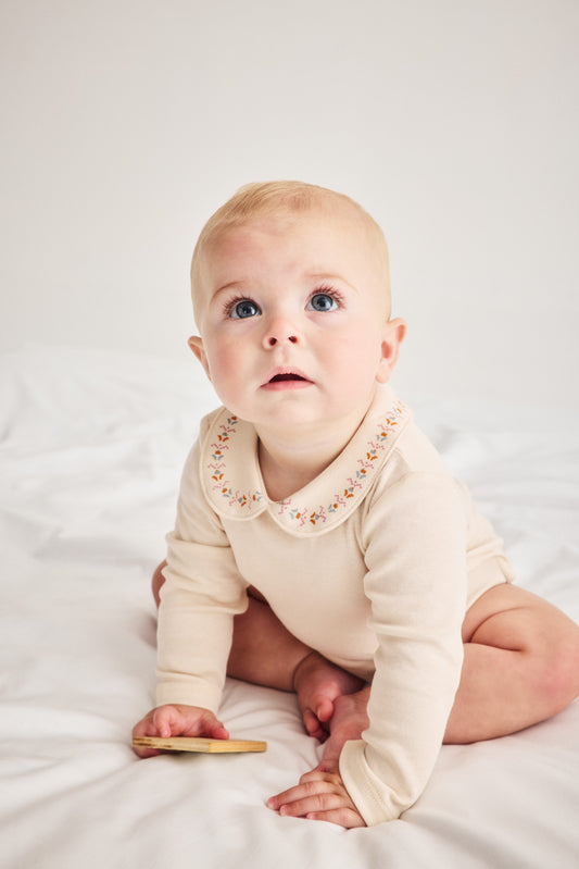 Baby Millefleurs Petit Collar Onesie - String