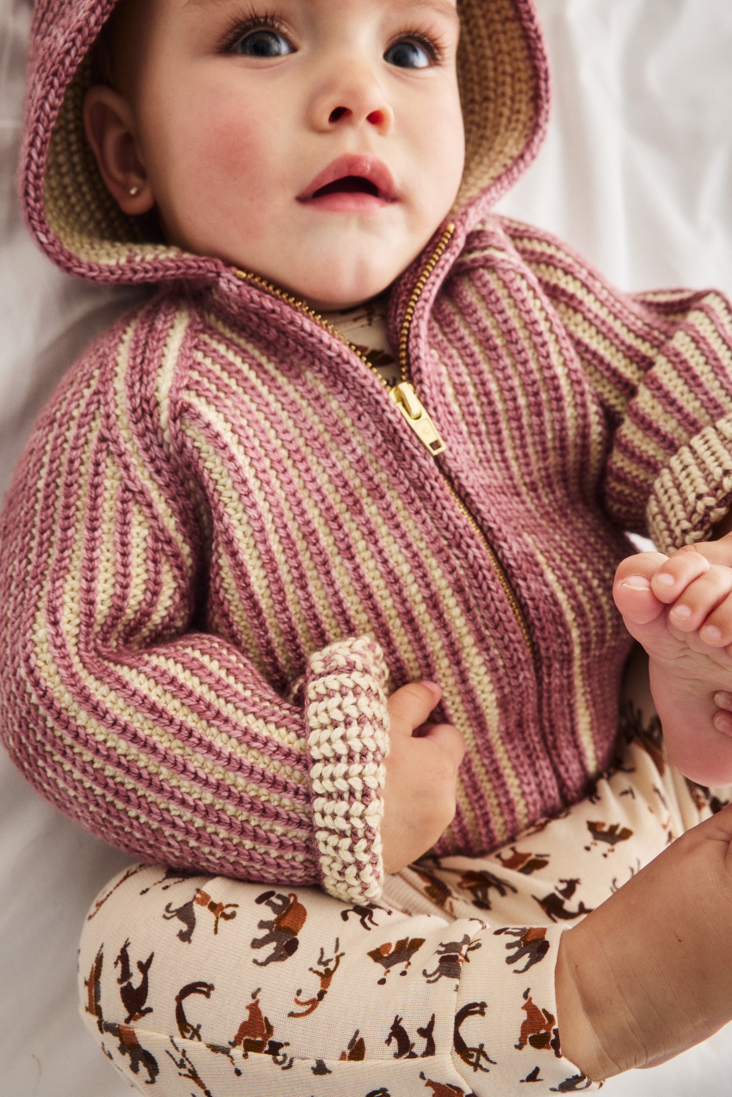 Baby North Wind Jacket - Antique Rose