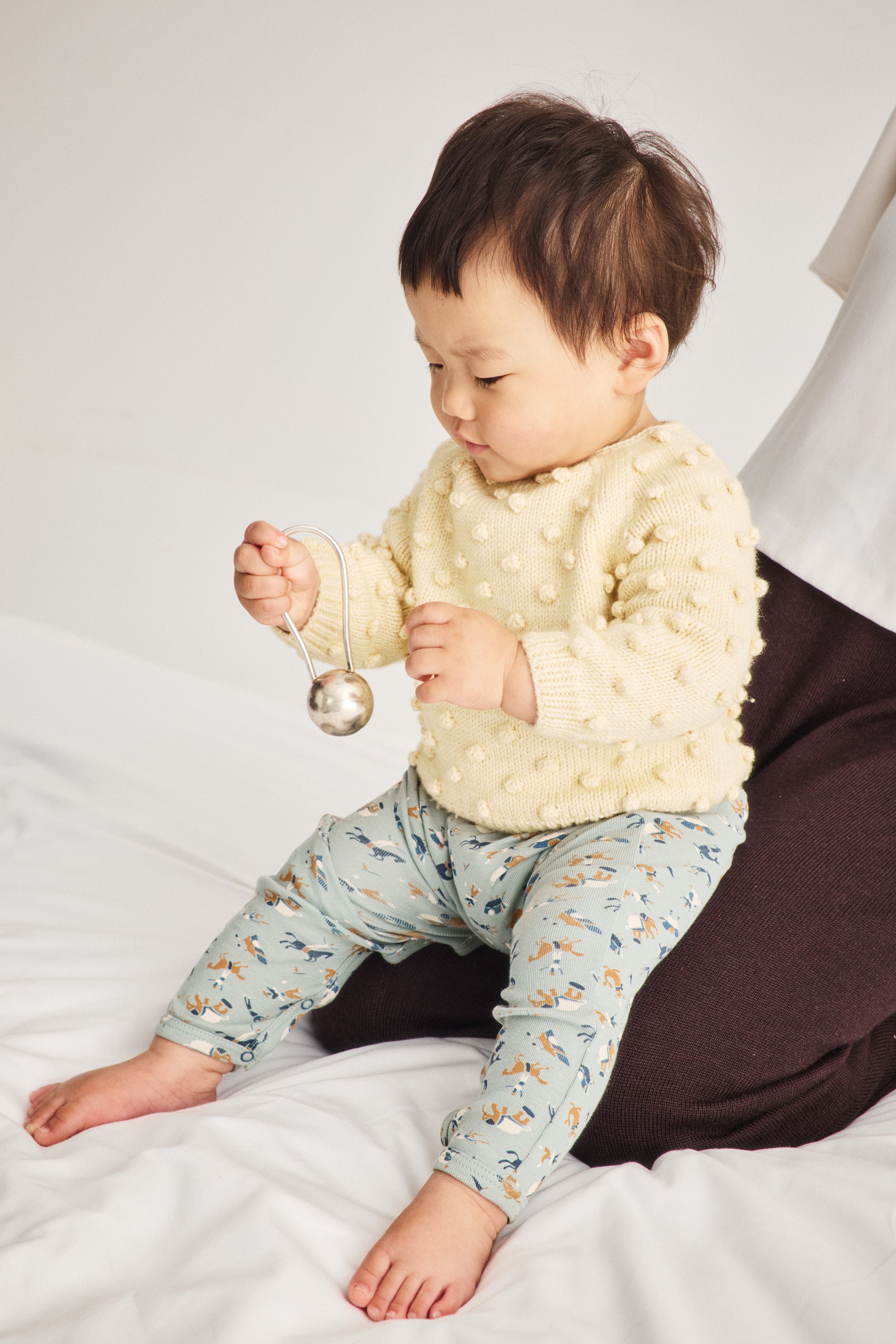 Baby Original Popcorn Sweater - Shortbread