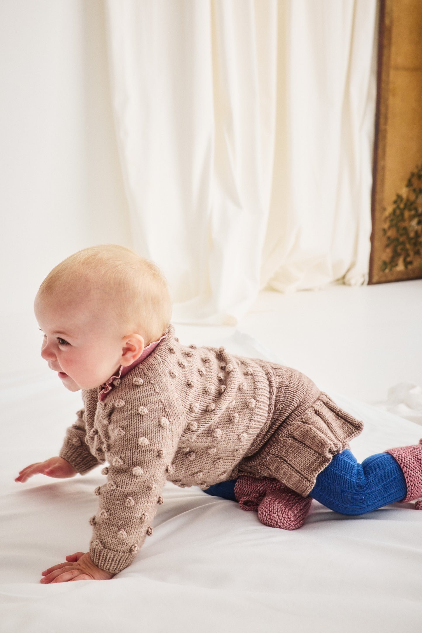 Baby Original Popcorn Sweater - Turtledove