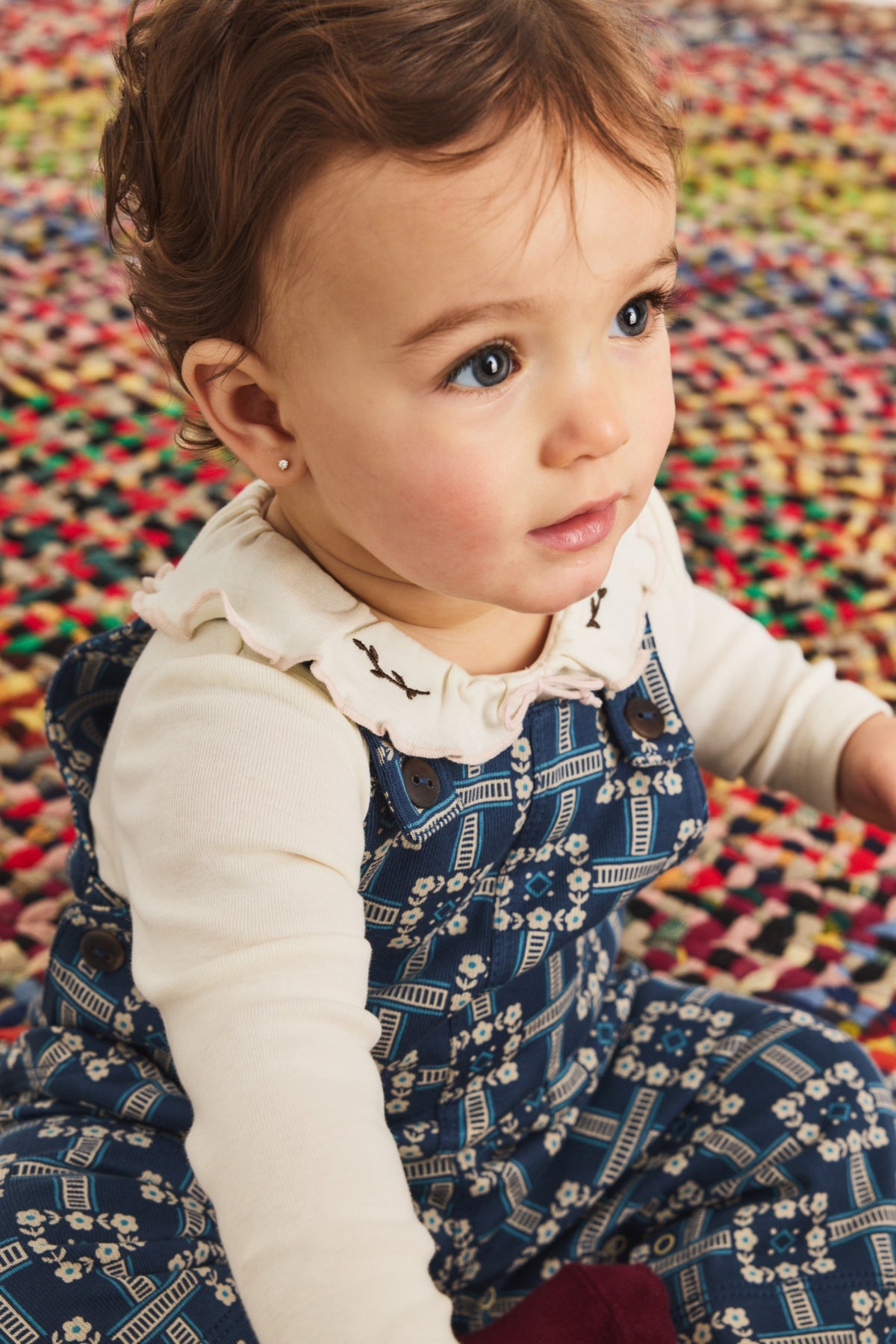 Baby Overall - Moonlight Railroad Floral