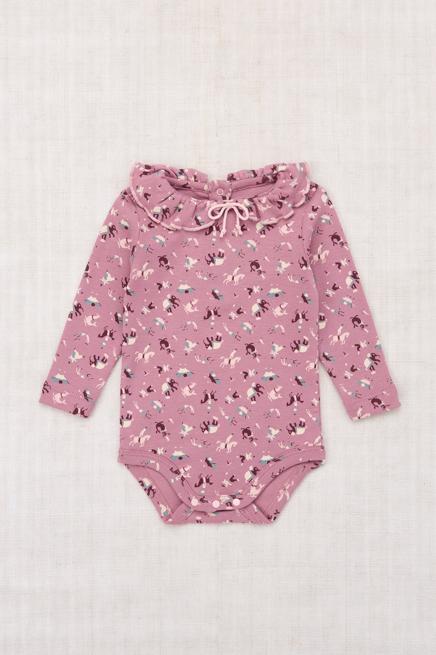 Baby Pattie Onesie - Antique Rose Circus