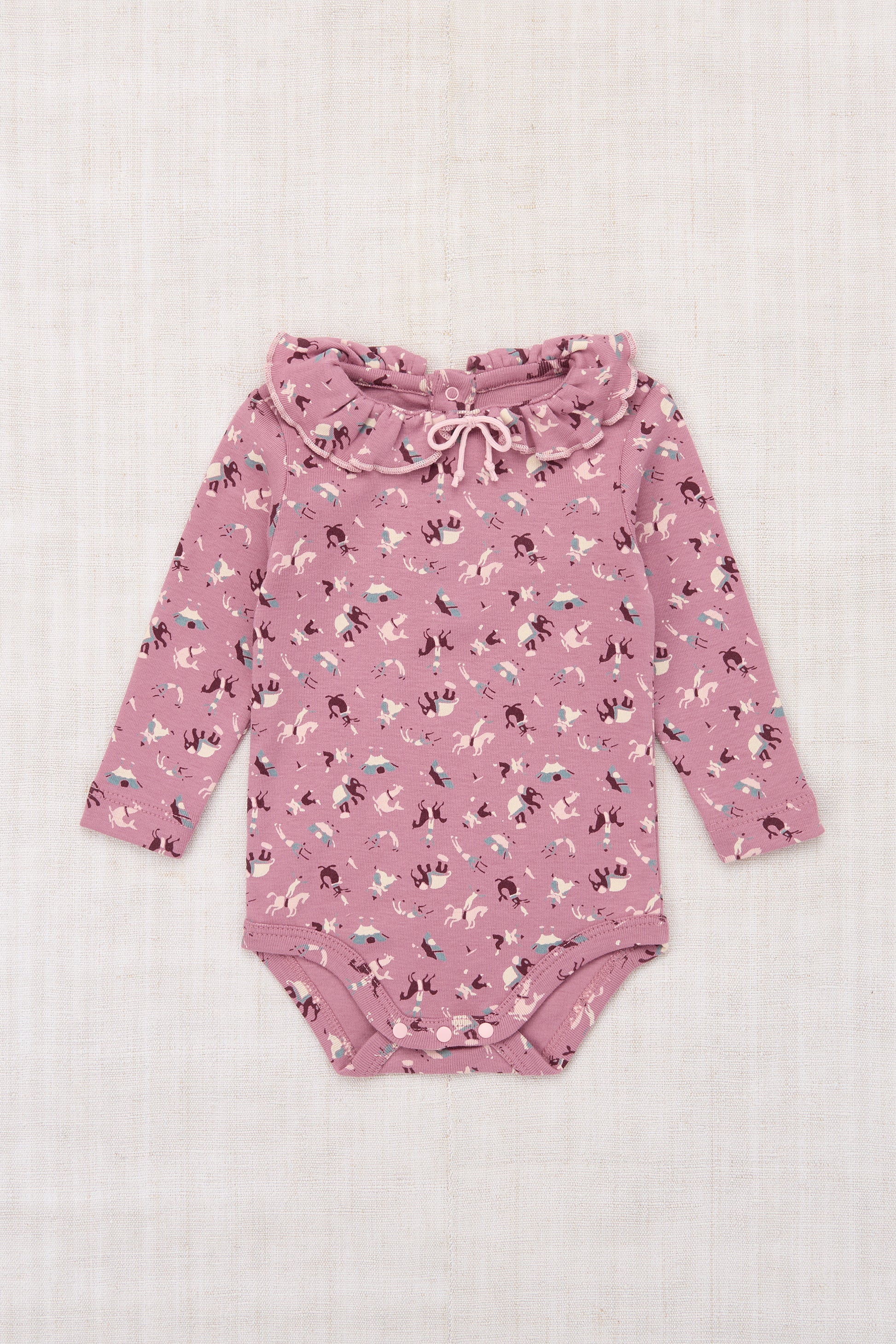 Baby Pattie Onesie - Antique Rose Circus